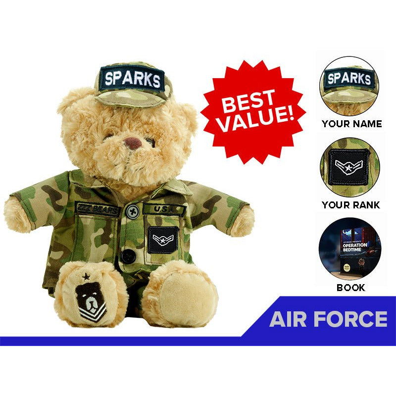 Air Force Teddy Bear Personalized Bundle - ZZZ BEARS - 