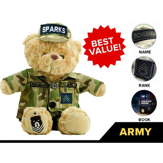 Army Teddy Bear Personalized Bundle - ZZZ BEARS - 