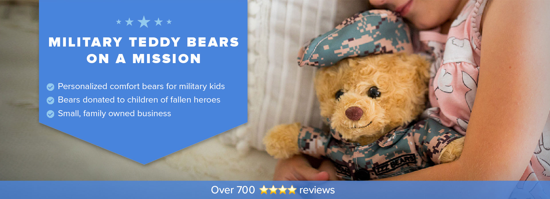 Personalized military teddy bears